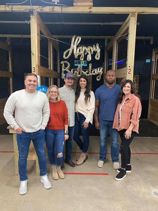 Spring Hill axe throwing birthday party